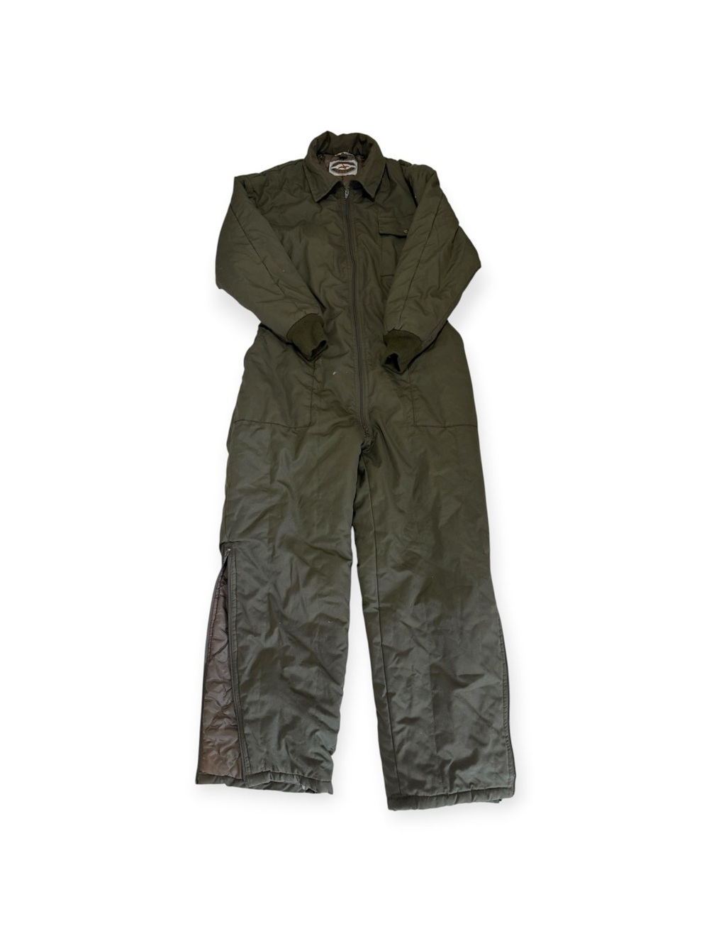 Vintage Midwest Traders Coveralls Mens M Green Insulated Snowmobile Work Suit